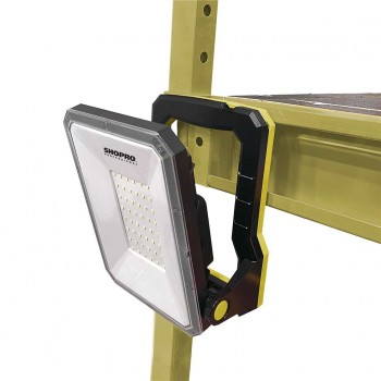 SHOPRO Lampe de travail LED alimenté à piles 18V avec adaptateurs